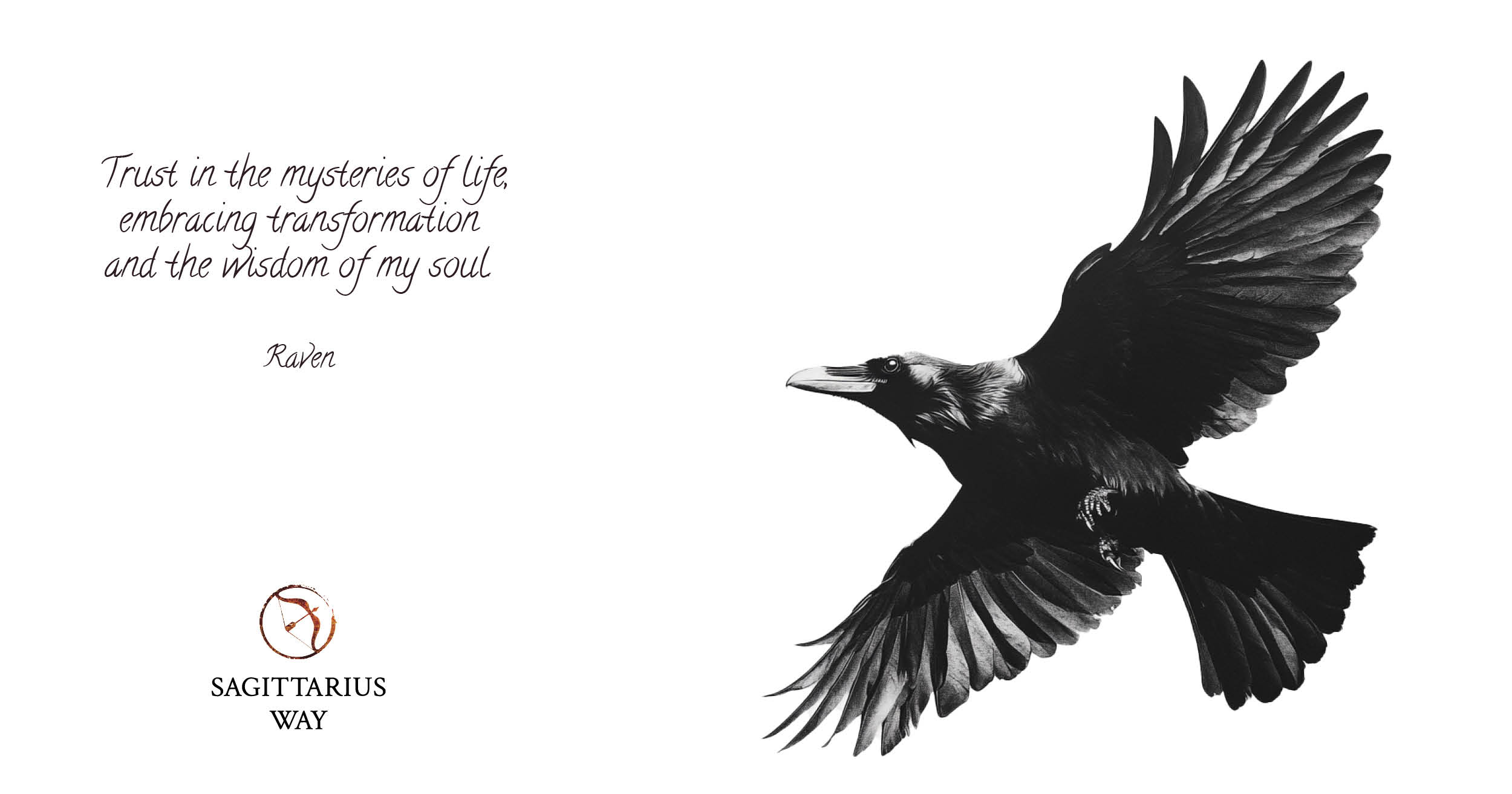 Raven wisdom: Embrace the mystery - Sagittarius Way
